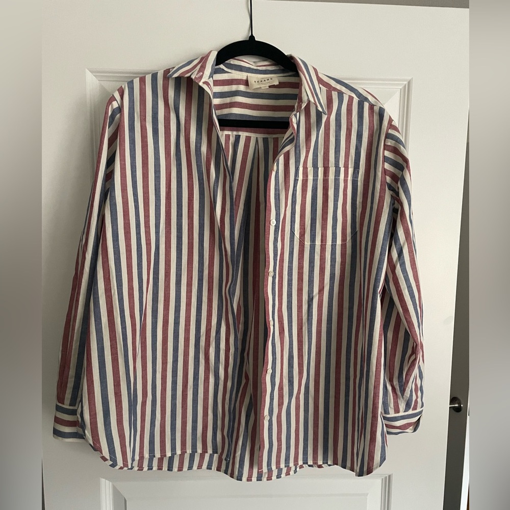 Striped Button Down Top